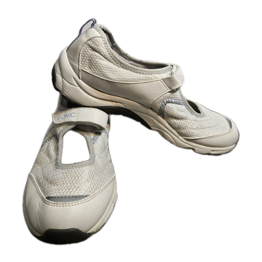 Vionic Sunset 9032 Mary Jane Shoes Sz 8 Womens Orthaheel Sneakers White
